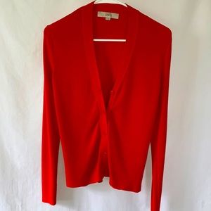 Orange cardigan from LOFT size S